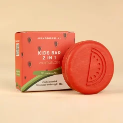 Shampoo Bars Haarverzorging/Shampoo En Conditioner|Lichaamsverzorging/Douche En Bad>2-in-1 Kids Bar - Watermeloen - 60g