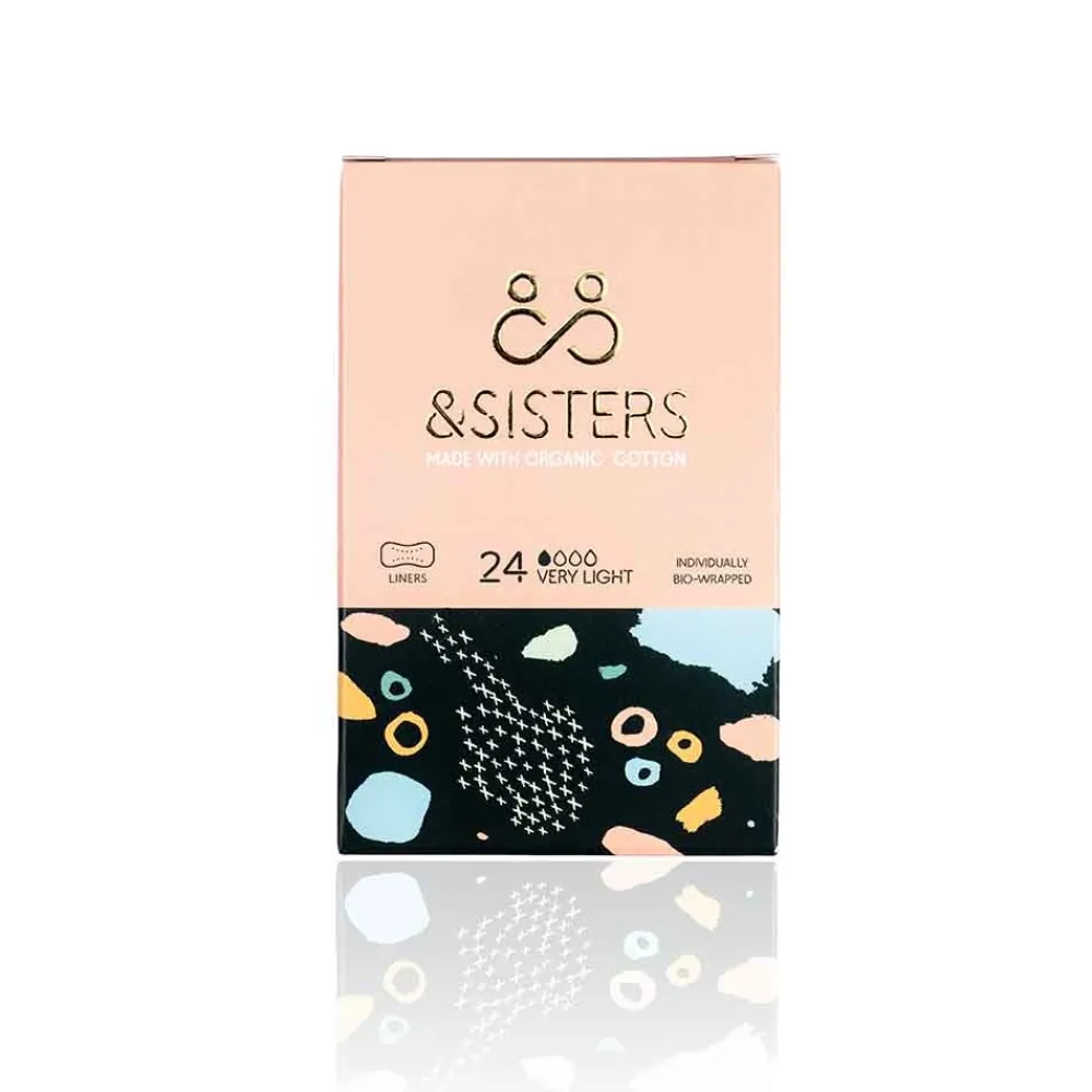 &SISTERS Intieme Verzorging/Inlegkruisjes En Maandverband|Inlegkruisjes>Inlegkruisjes 100% BIO - Ultra Light - 24 stuks