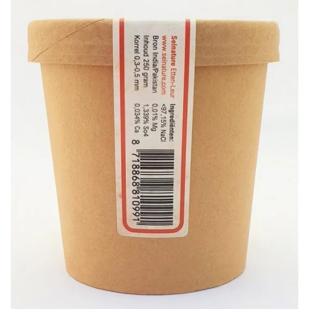 SelNature Zout|Paleo Aip>Kala Namak Fijn Zwart Zout - 250g