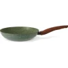 Natura Induction Koekenpan Zonder Teflon>Koekenpan 32cm met hout-look greep - VegeTek
