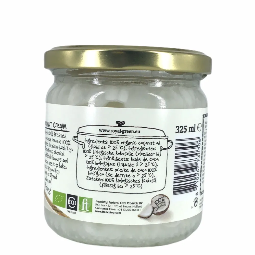 Royal Green Paleo Aip|Kokosolie>Kokosolie extra Virgin - 325ml - BIO