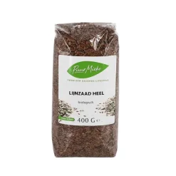 Puur Mieke Zaden|Biologische Zaden En Pitten>Lijnzaad heel - 400g - BIO