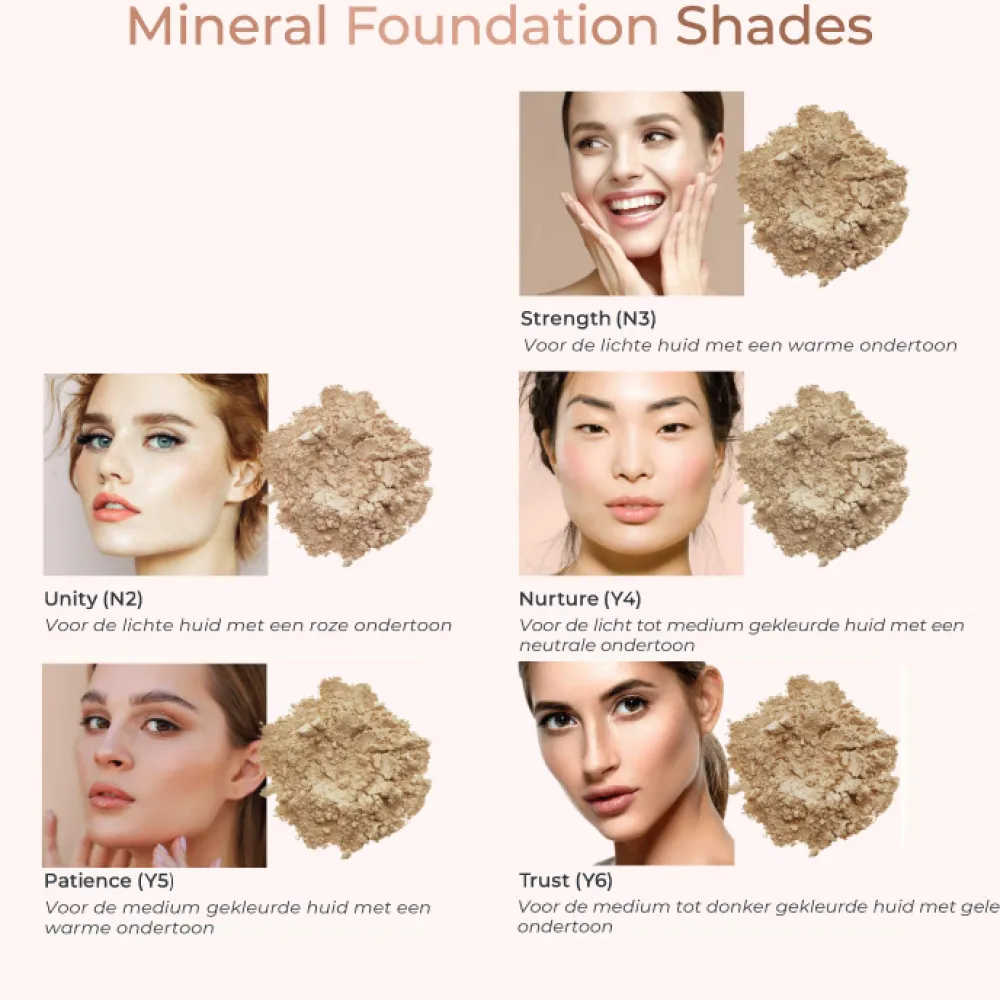 INIKA Gezicht/Poeder|Gezicht/Foundation>Loose Mineral Foundation SPF 25 – Strength - 8g - BIO