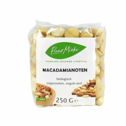 Puur Mieke Fruit & Noten|Biologische Noten>Macadamianoten - 250g - BIO