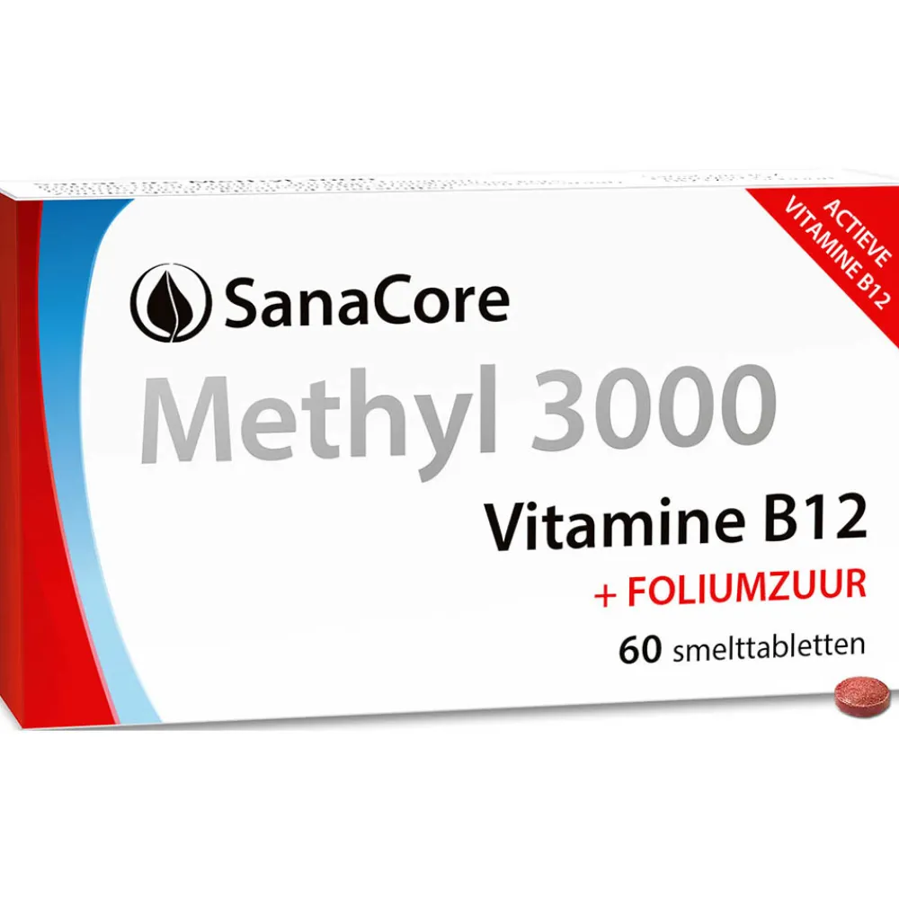 Sanacore Stress|Immuunsysteem>Methyl 3000 Vitamine B12 60 tabletten