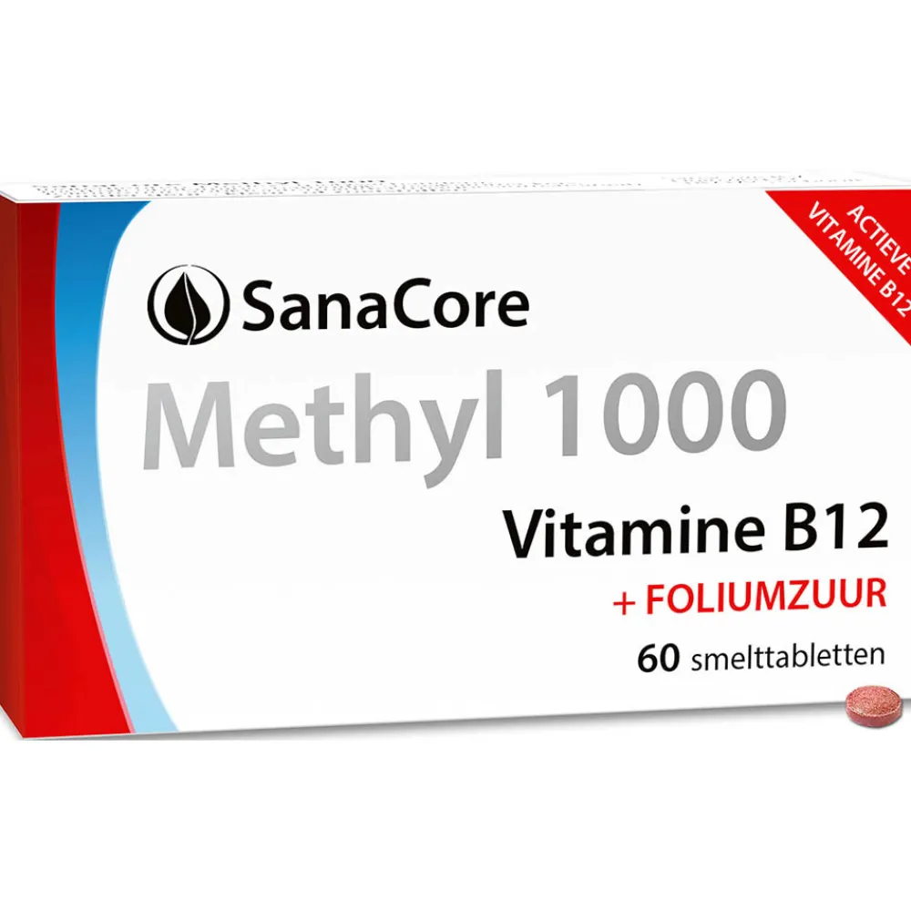 Sanacore Stress|Immuunsysteem>Methyl 1000 Vitamine B12 60 tabletten
