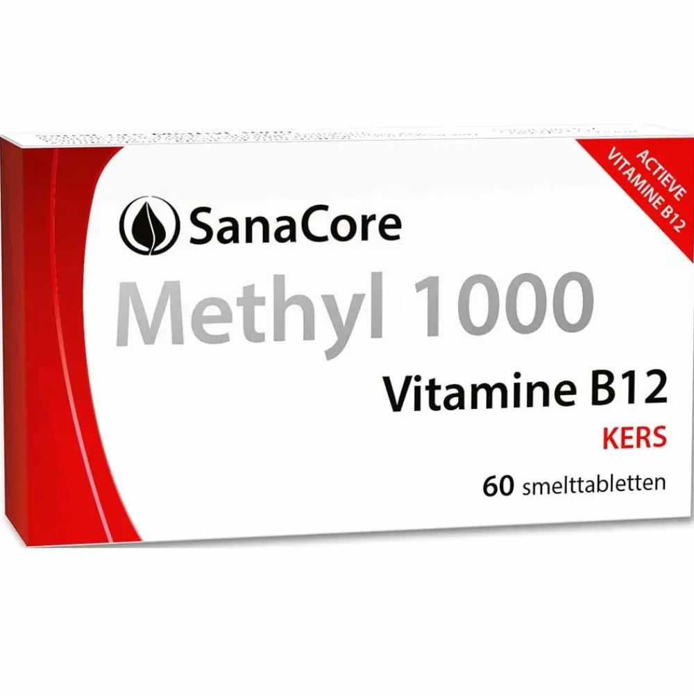 Sanacore Stress|Immuunsysteem>Methyl 1000 Vitamine B12 zonder foliumzuur 60 tabletten