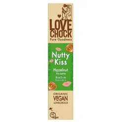 Lovechock Chocolade|Snacks>NUTTY KISS - Hazelnut - 40 g - BIO
