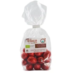 Wiloco Chocolade>Paaseitjes Puur - Gevuld met praliné - 150g - BIO