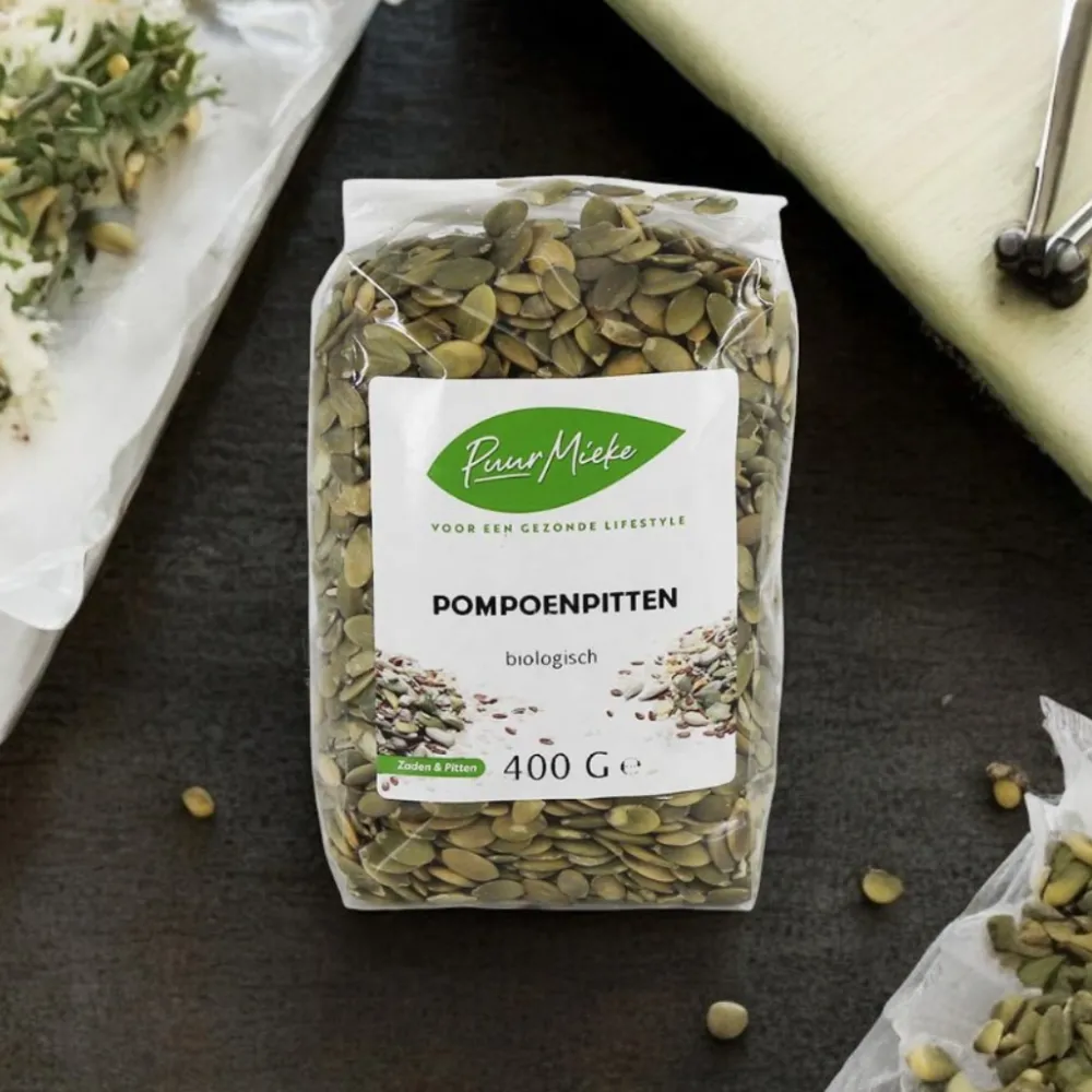 Puur Mieke Zaden|Biologische Zaden En Pitten>Pompoenpitten - 400g - BIO