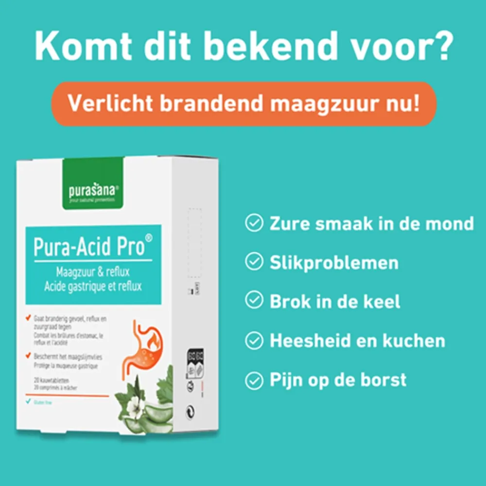 Purasana Overige Mineralen>Pura-Acid Pro - 20 tabletten