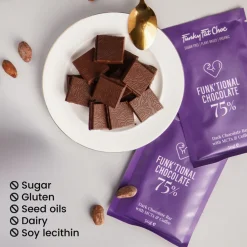 Funky Fat Choc Chocolade|Cacao>Pure Chocolade met Koffie en MCT - BIO