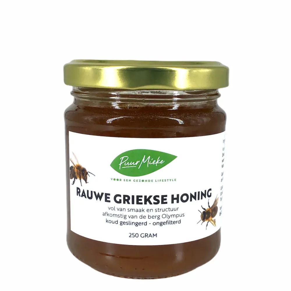 Puur Mieke Bijenproducten|Paleo Aip>Rauwe Griekse Honing - 250g