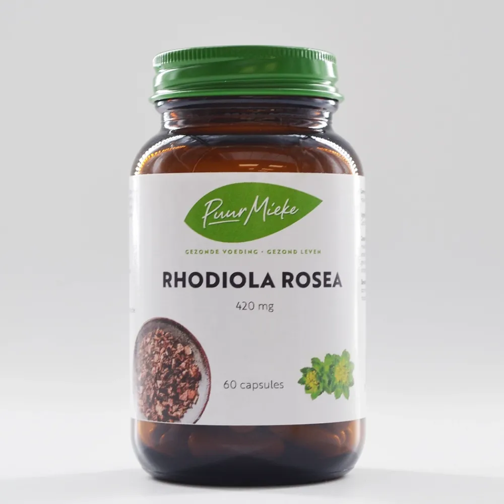 Puur Mieke Stress|Weerstand>Rhodiola Rosea - 420mg - 60 capsules