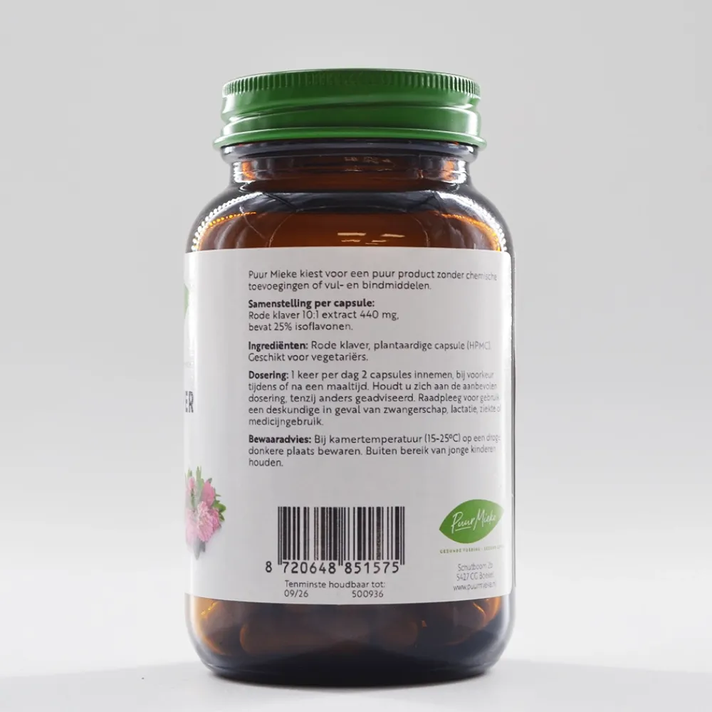 Puur Mieke Vrouw|Nachtrust>Rode klaver - 440mg - 70 caps