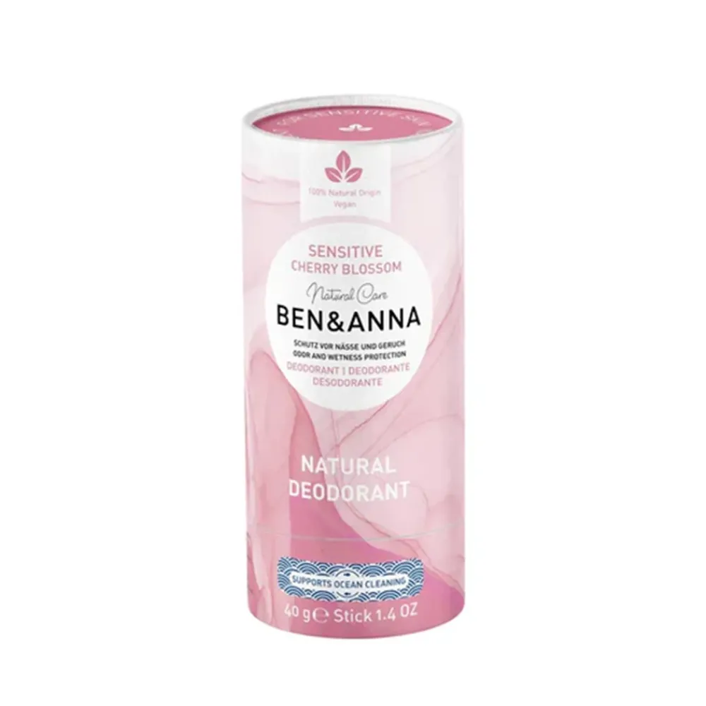 Ben & Anna Deodorant|Deodorant>Sensitive Deodorant Stick - Cherry Blossom - 40g