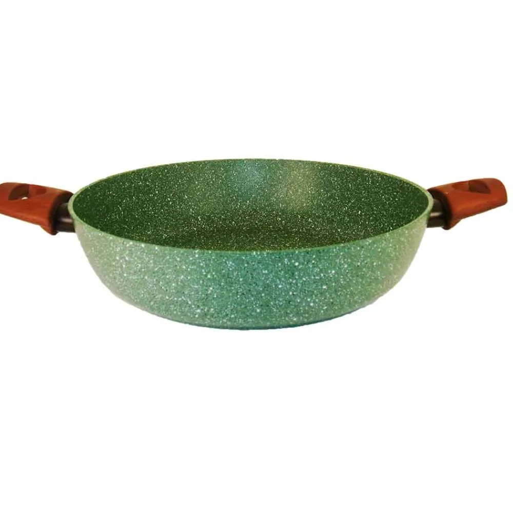 Natura Induction Hapjespan Zonder Teflon>Serveer-/hapjespan 28cm met 2 grepen - VegeTek