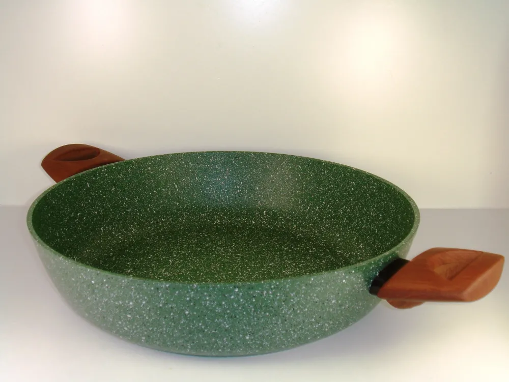 Natura Induction Hapjespan Zonder Teflon>Serveer-/hapjespan 28cm met 2 grepen - VegeTek