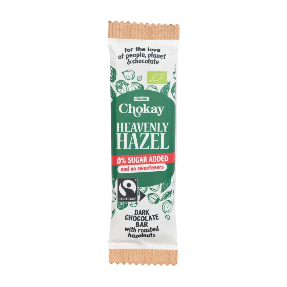 Chokay Chocolade>Snack Bar - Dark Heavenly Hazel - 30g - BIO