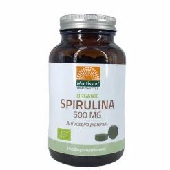 Mattisson Specials|Algen En Zee>Spirulina - Arthrospira platensis - (240 tabletten) 500mg - BIO