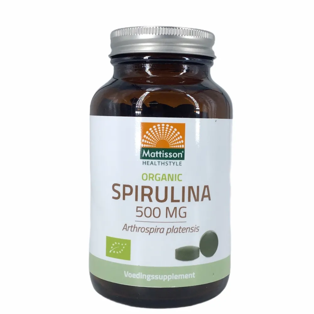 Mattisson Specials|Algen En Zee>Spirulina - Arthrospira platensis - (240 tabletten) 500mg - BIO