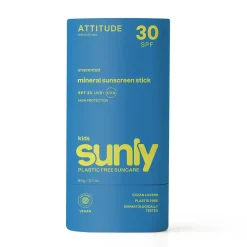 ATTITUDE Zonnebrand|Zonbescherming>Sunly Zonnebrandstick SPF30 KIDS - Ongeparfumeerd