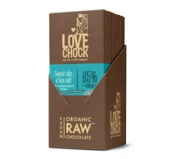 Lovechock Chocolade>Sweet Nibs & Sea Salt - 70g - BIO