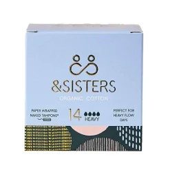 &SISTERS Intieme Verzorging/Tampons|Tampons>Tampons 100% BIO - Heavy - 14 stuks