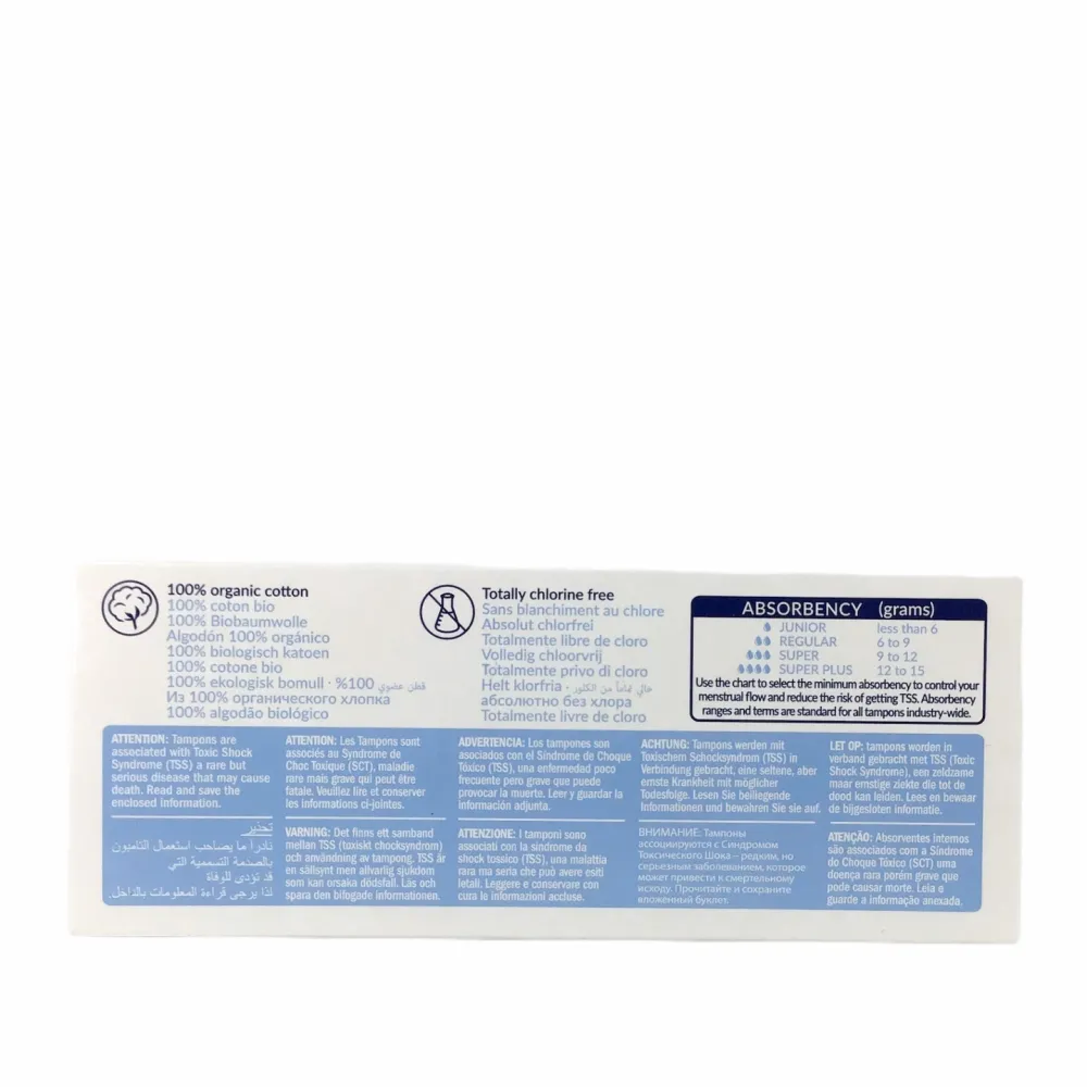Natracare Intieme Verzorging/Tampons|Tampons>Tampons Katoen Super - BIO
