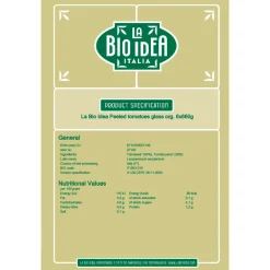 La Bio Idea Conserven (in Glas)|Tomatensaus>Tomaten gepeld (glas) 660g-BIO
