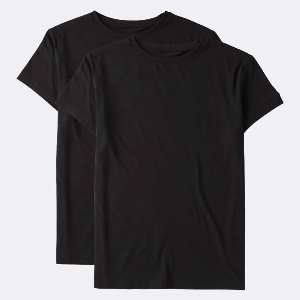 Boody Shirts>T-shirt Dames met ronde hals - zwart