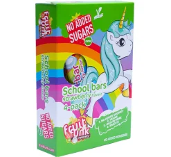 Fruitfunk Snoepjes|Repen>Unicorn Schoolbars Aardbei - (4st) 80g