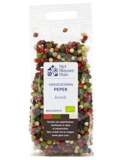 Het Blauwe Huis Kruiden & Specerijen>Vier Seizoenen Peper Korrels - 20gr - BIO
