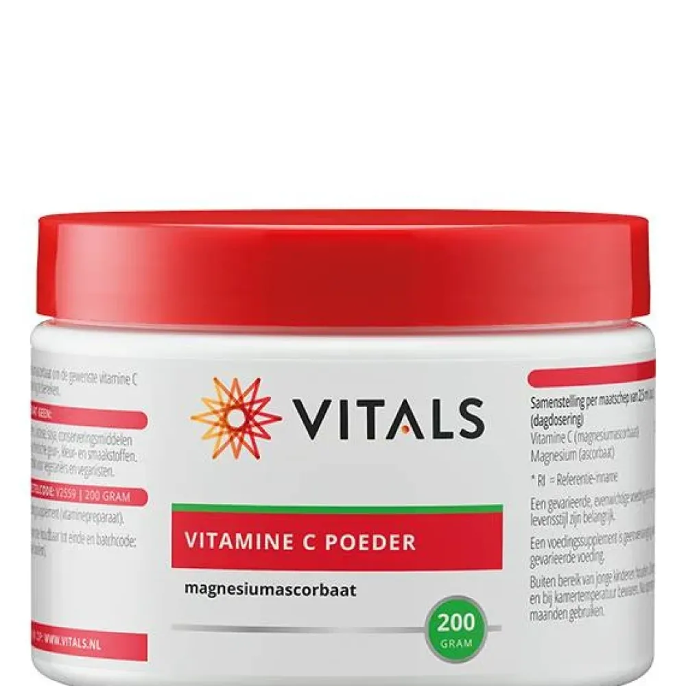Vitals Immuunsysteem|Botten & Gewrichten>Vitamine C poeder (magnesiumascorbaat) 200g