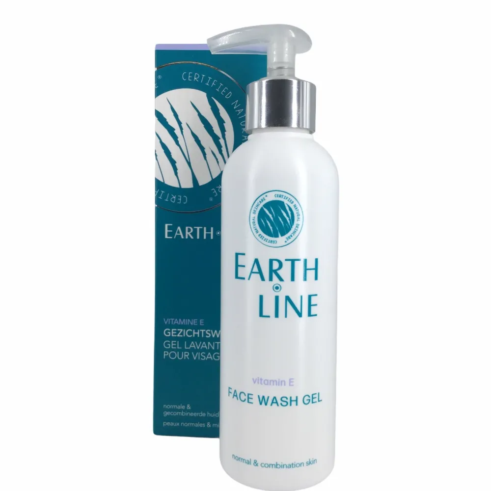 Earth Line Reiniging>Vitamine E Gezichtswasgel 200ml