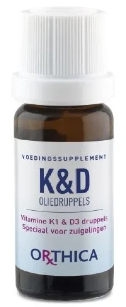 Orthica Botten & Gewrichten|Baby & Kind>Vitamine K1 & D3 Oliedruppels - 10ml