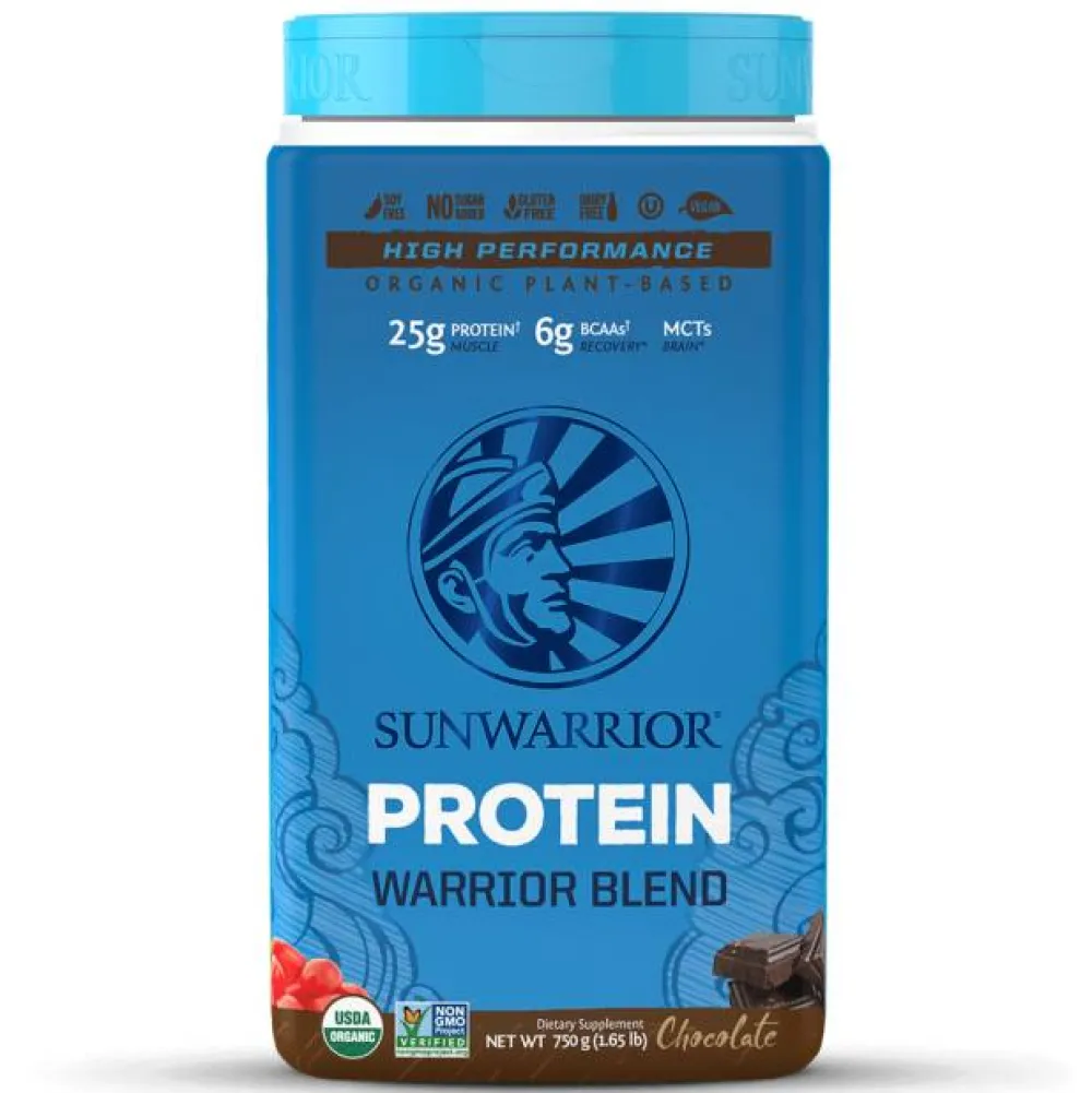 Sunwarrior Spieren|Proteïne Poeders>Warrior Blend Biologische Proteïne Chocolade - 750g - BIO