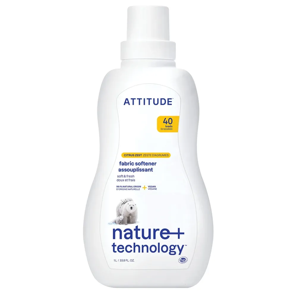 ATTITUDE Wasmachine En Vaatwasser>Wasverzachter - 40 beurten - Citrus Zest - 1L