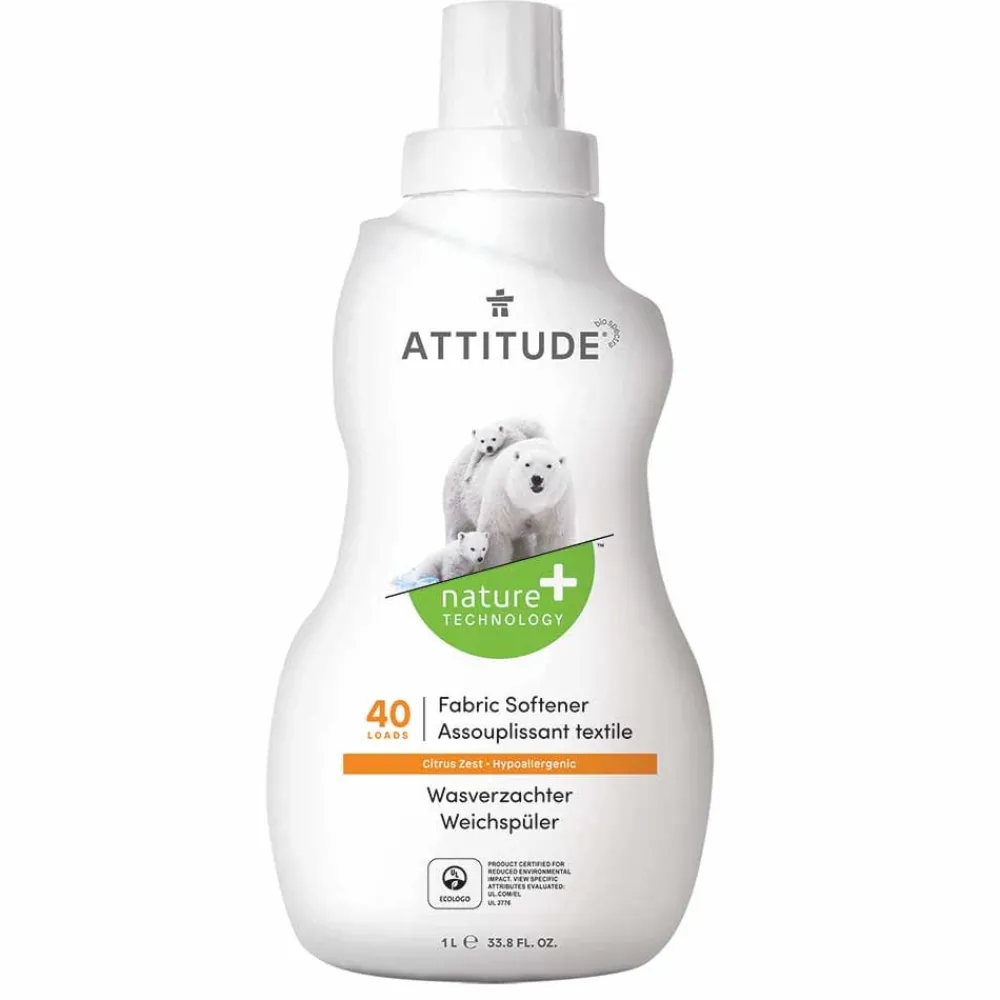 ATTITUDE Wasmachine En Vaatwasser>Wasverzachter - 40 beurten - Citrus Zest - 1L