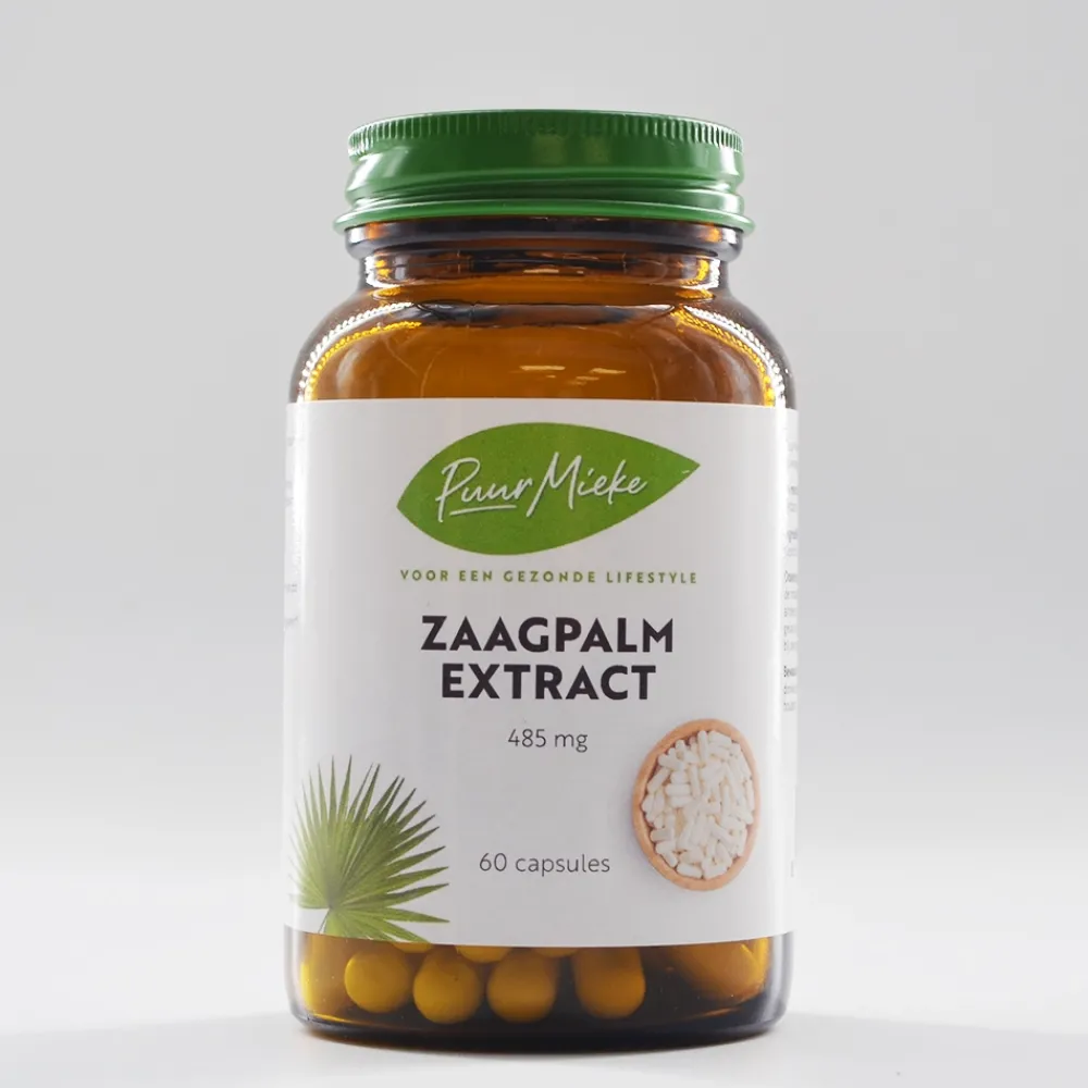 Puur Mieke Vruchtbaarheid|Man>Zaagpalm - 485mg - 60 caps
