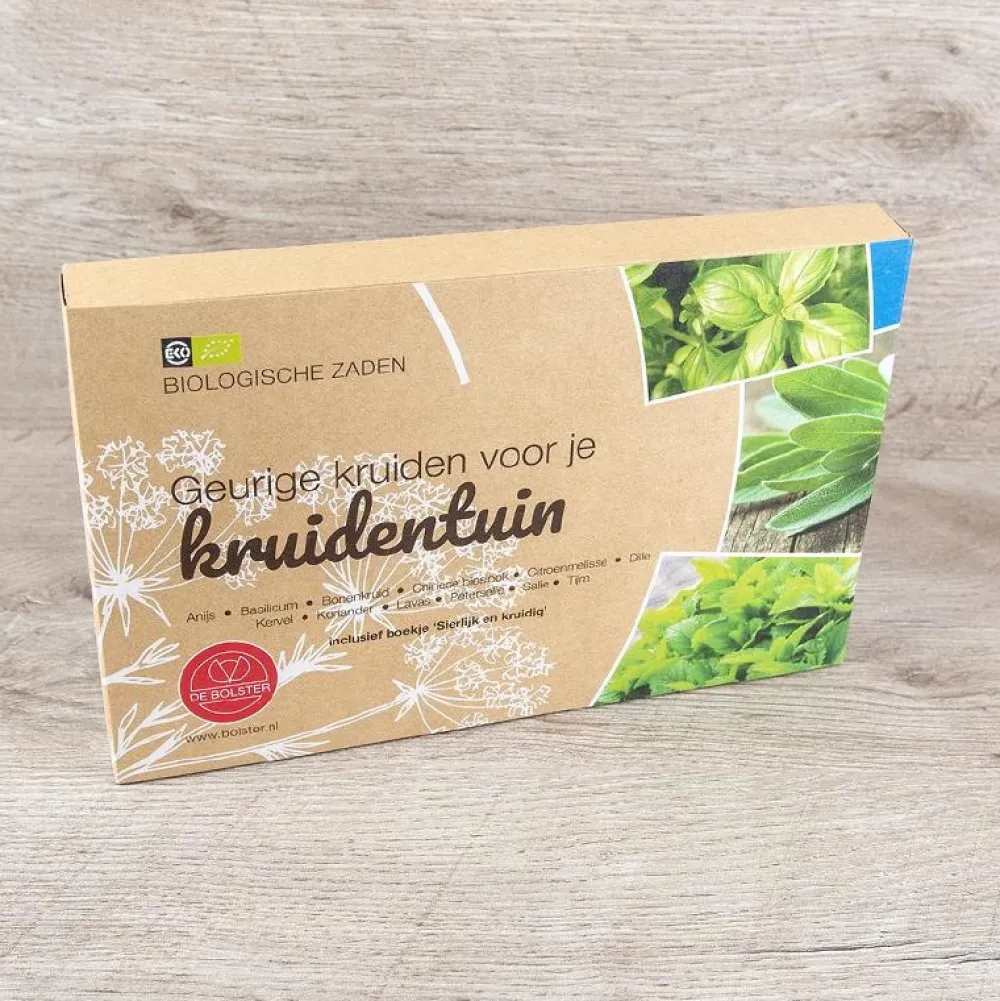 De Bolster Zadenpakket>Zadenpakket 'De kruidentuin' - BIO