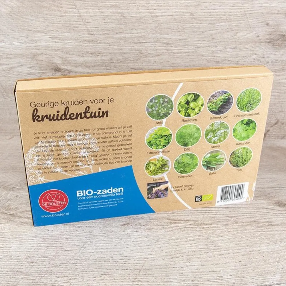 De Bolster Zadenpakket>Zadenpakket 'De kruidentuin' - BIO