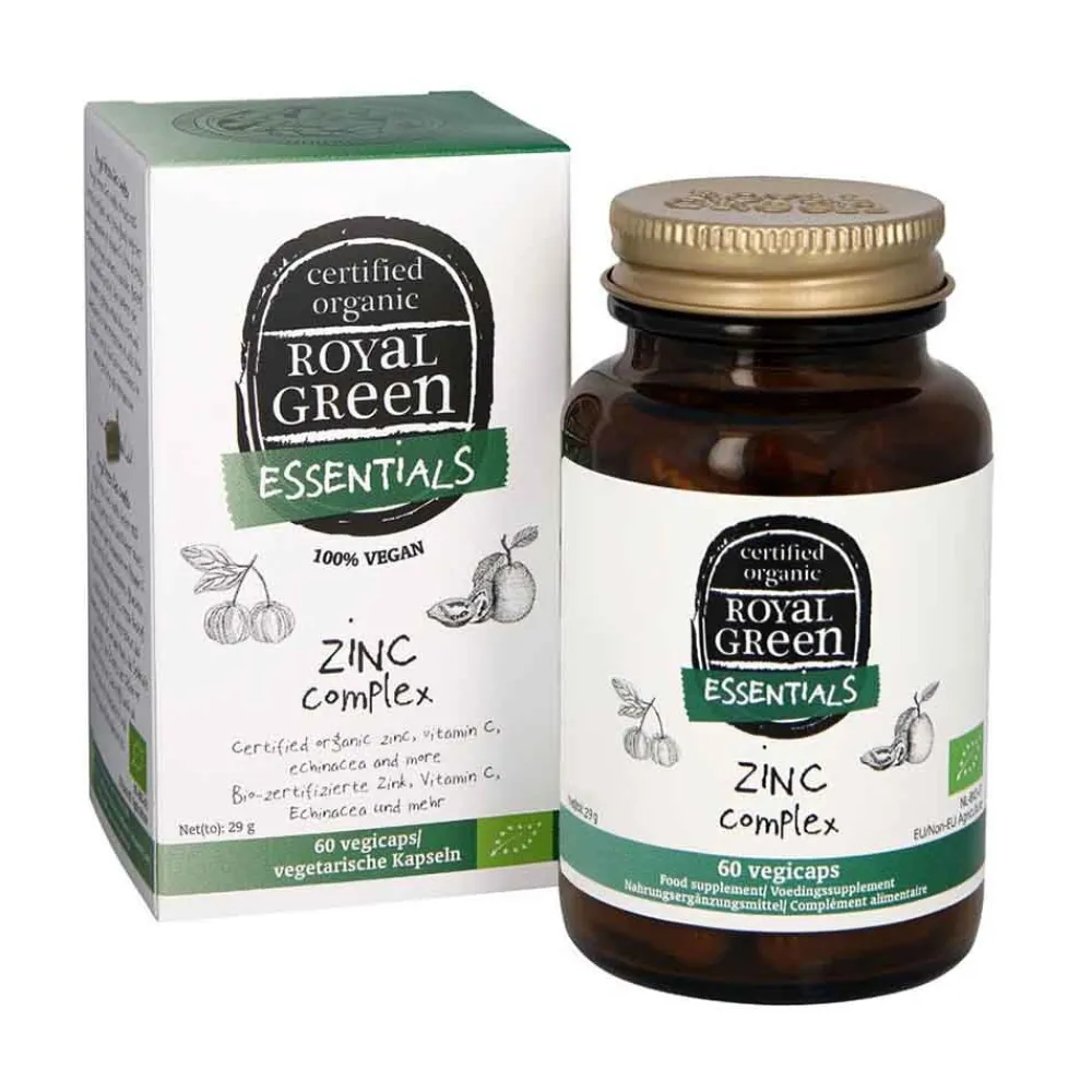 Royal Green Vruchtbaarheid|Stress>Zink Complex - 60 vcaps - BIO